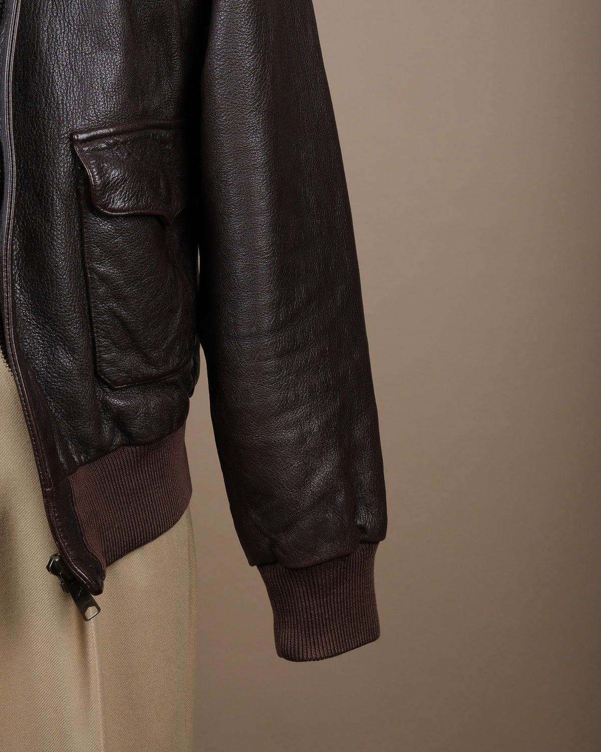 Goat Leather A-2 Flight Jacket