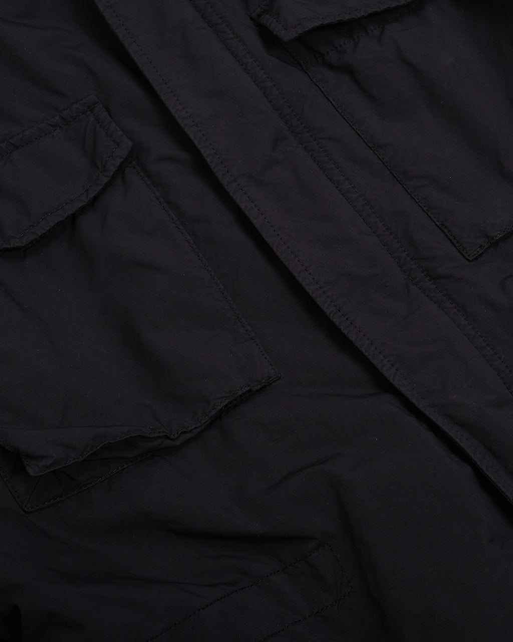 Navy Nylon Padded Field Jacket