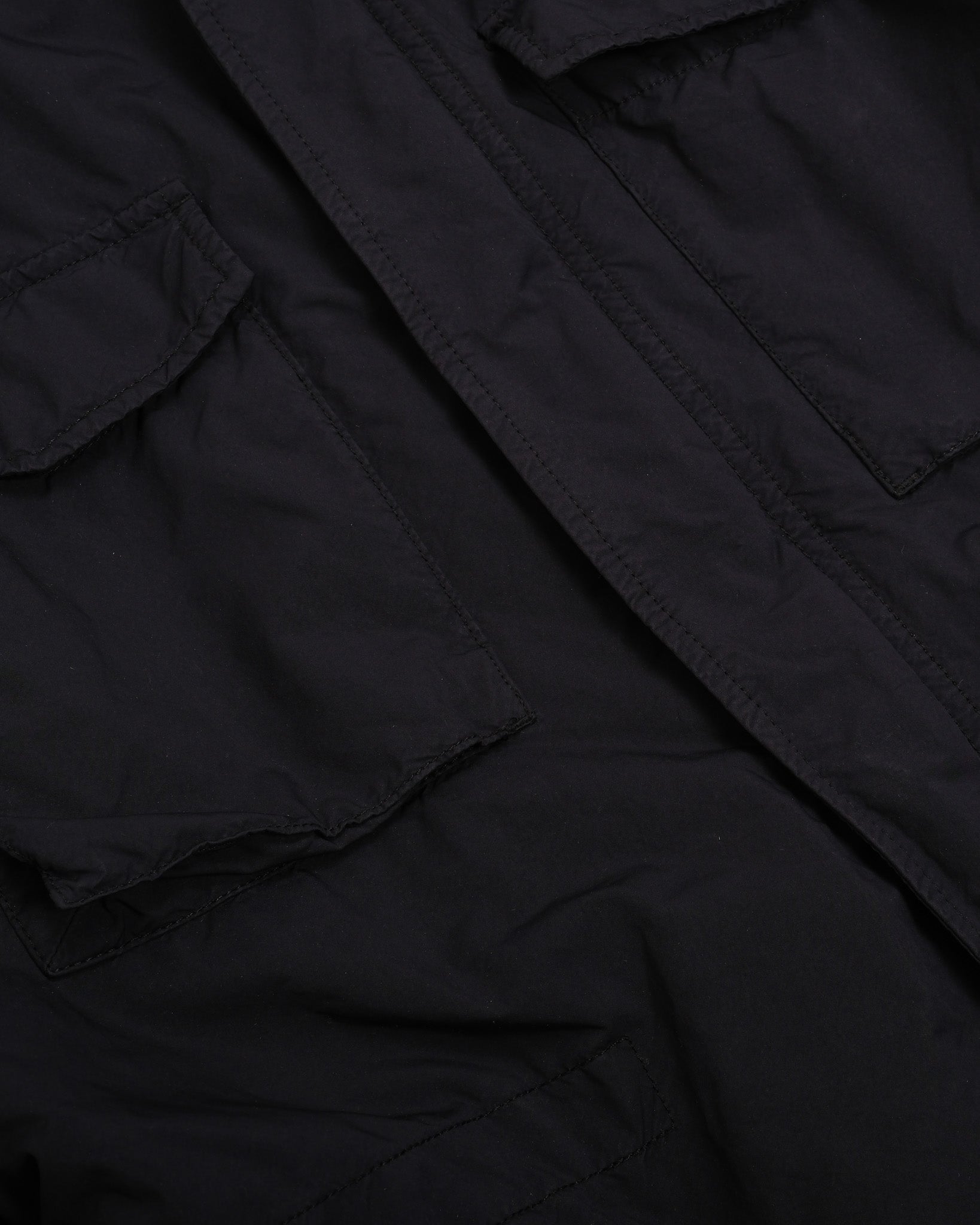 Navy Nylon Padded Field Jacket