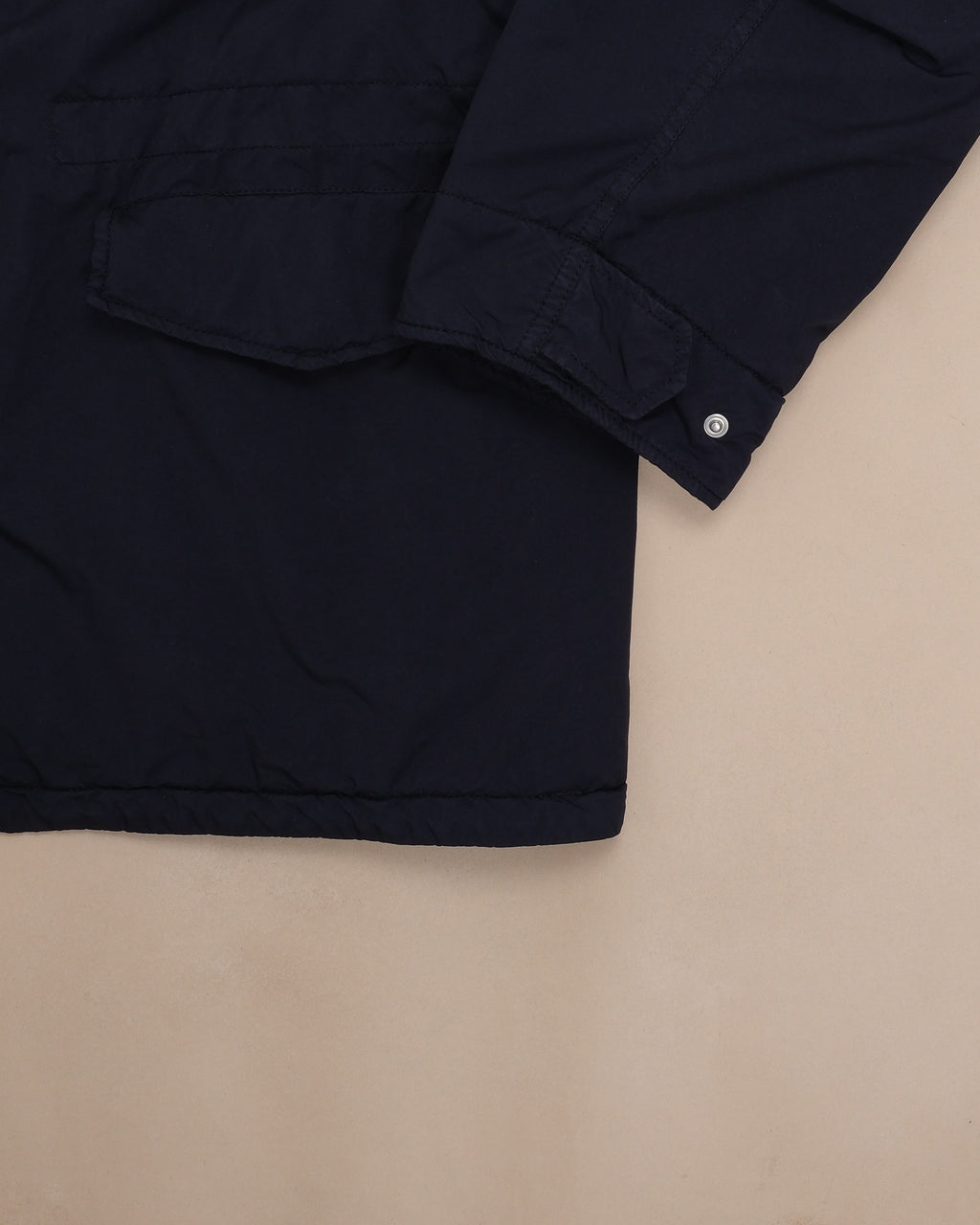 Navy Nylon Padded Field Jacket