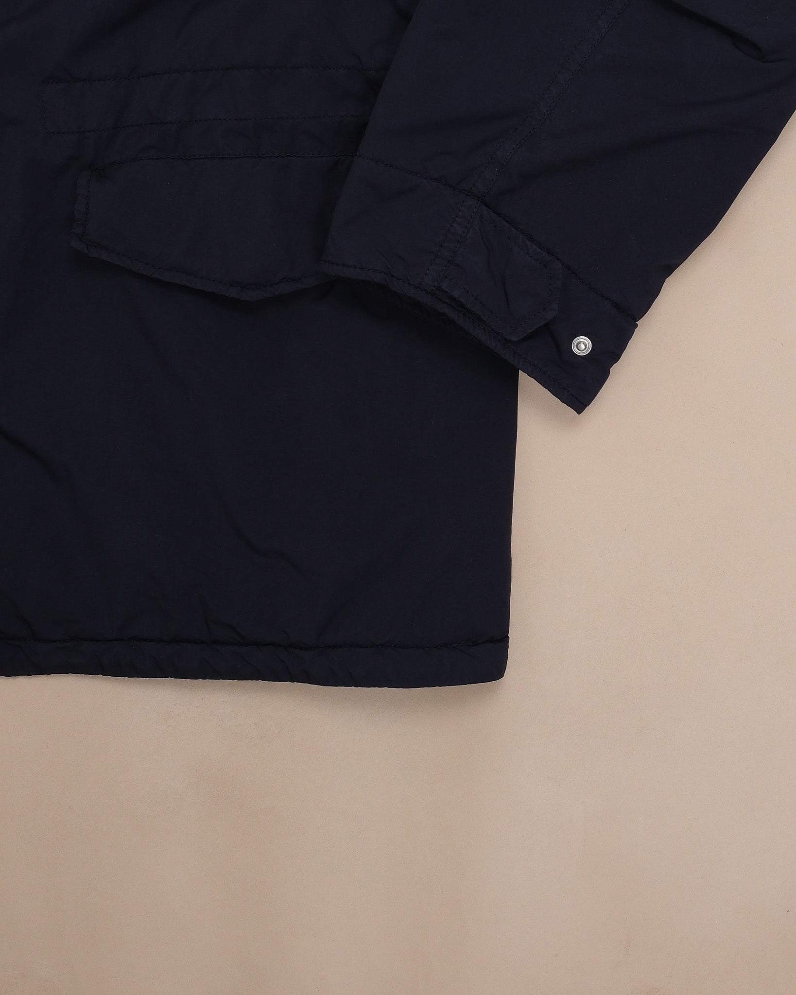 Navy Nylon Padded Field Jacket