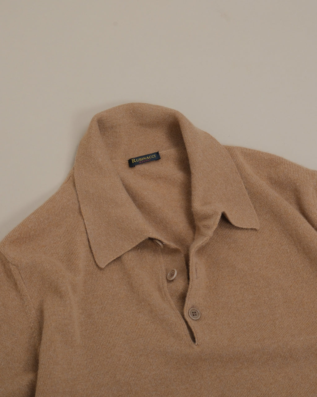 Camel Cashmere Polo