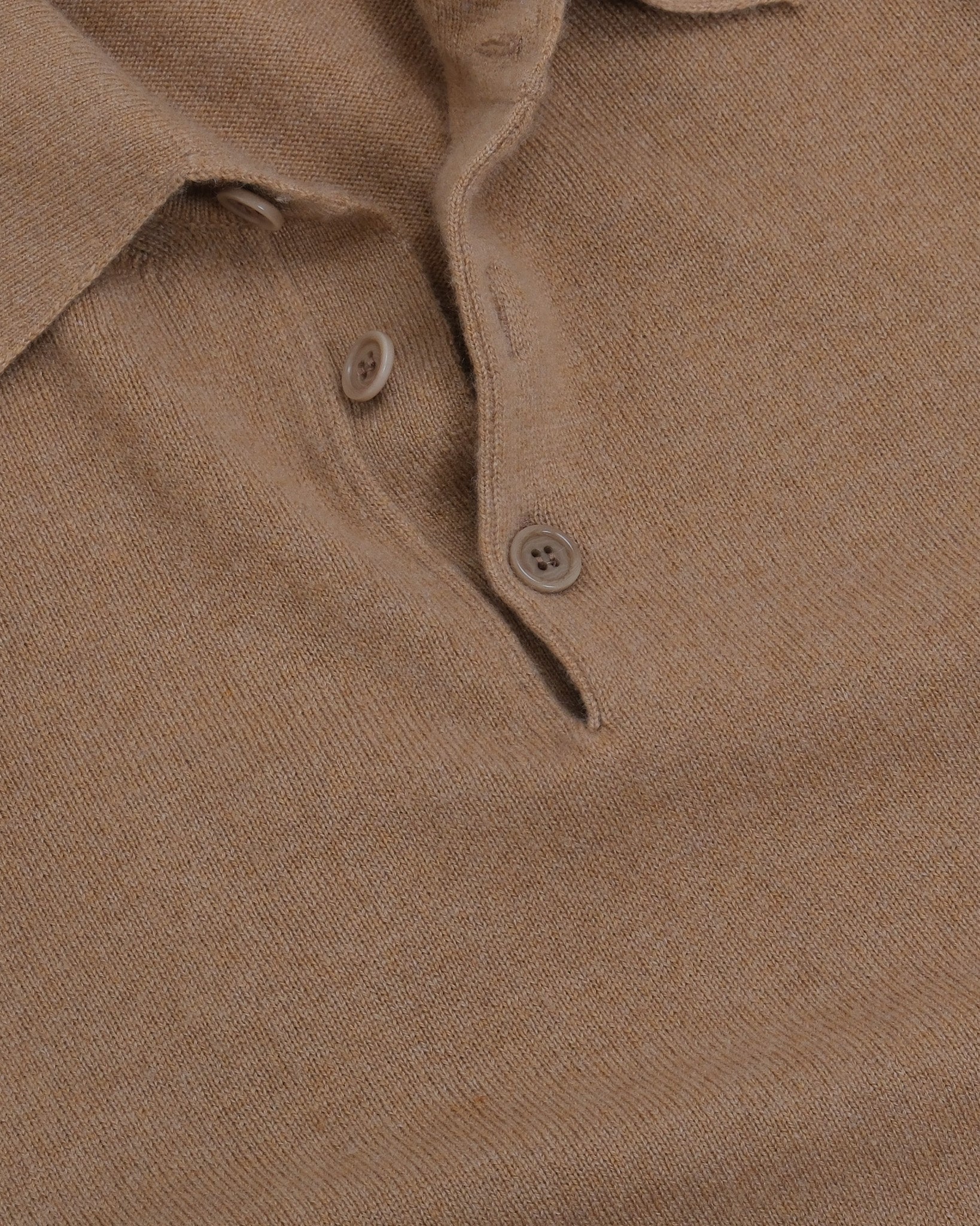 Camel Cashmere Polo