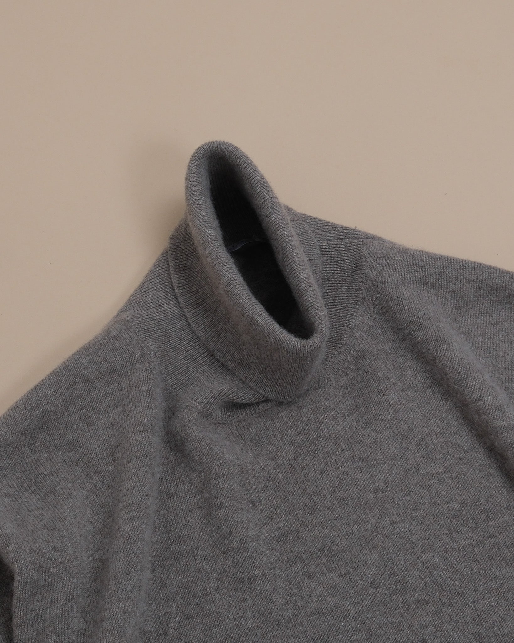 Taupe Cashmere Rollneck