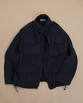 Navy Brushed Cotton Field Bomber