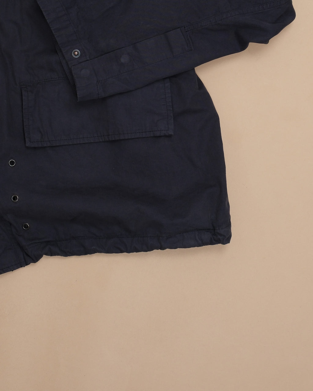 Navy Brushed Cotton Field Bomber