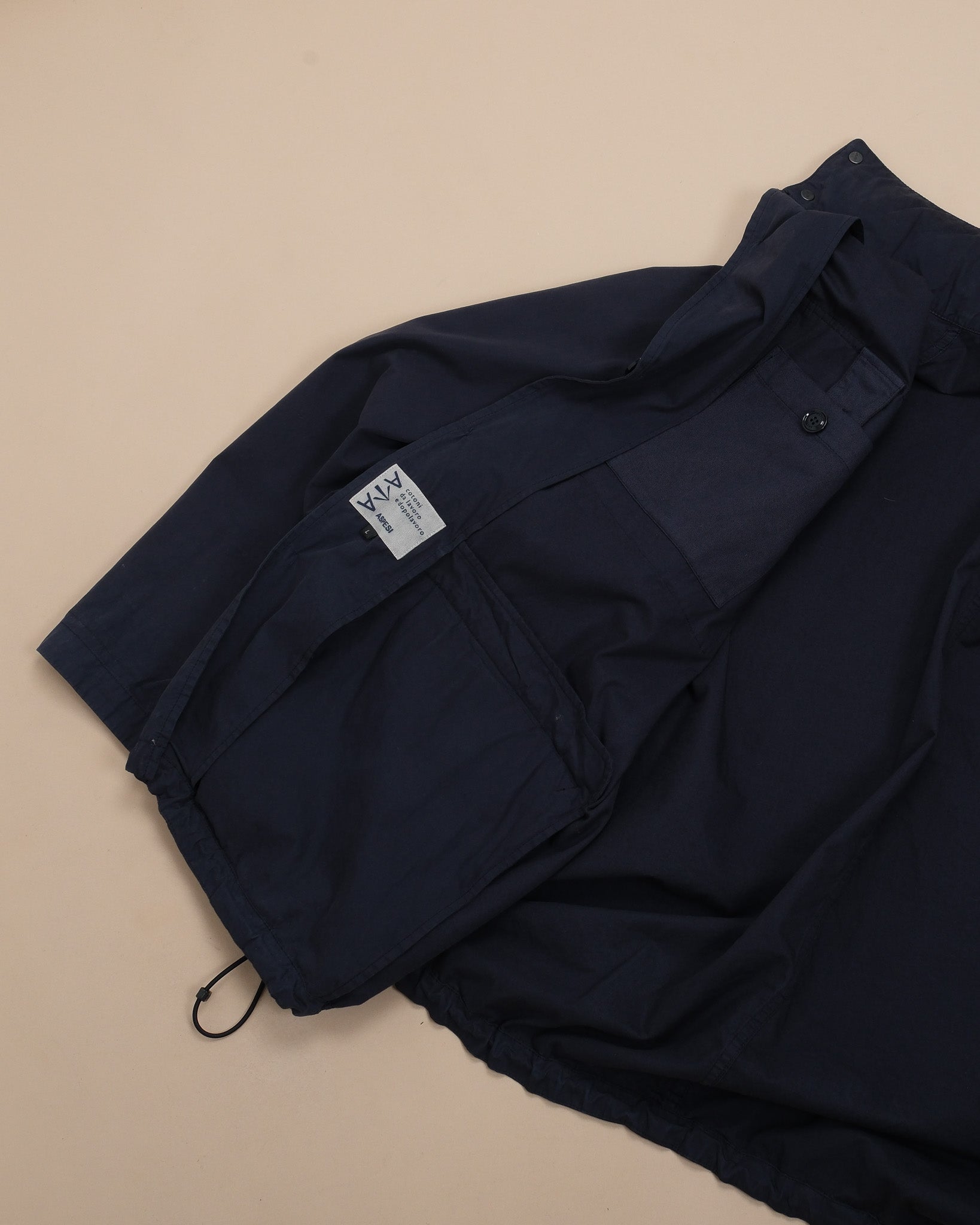 Navy Brushed Cotton Field Bomber
