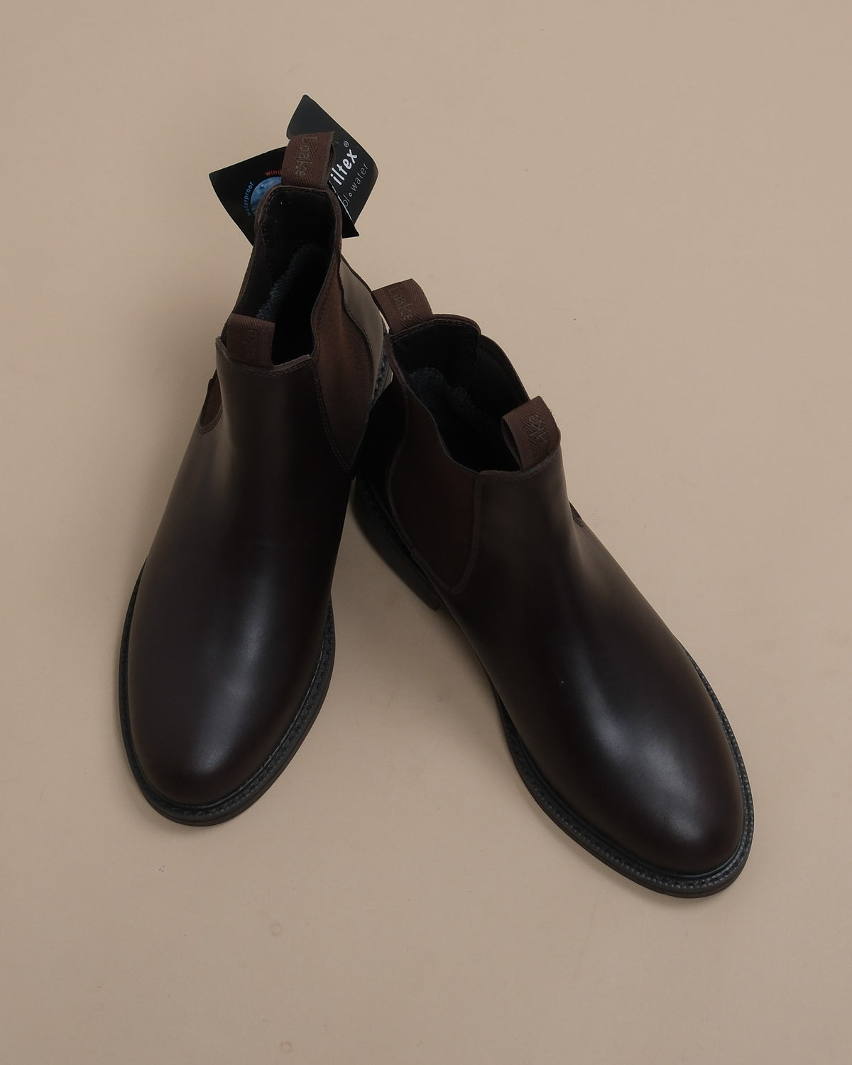 Dark Brown Leather Chelsea Boots