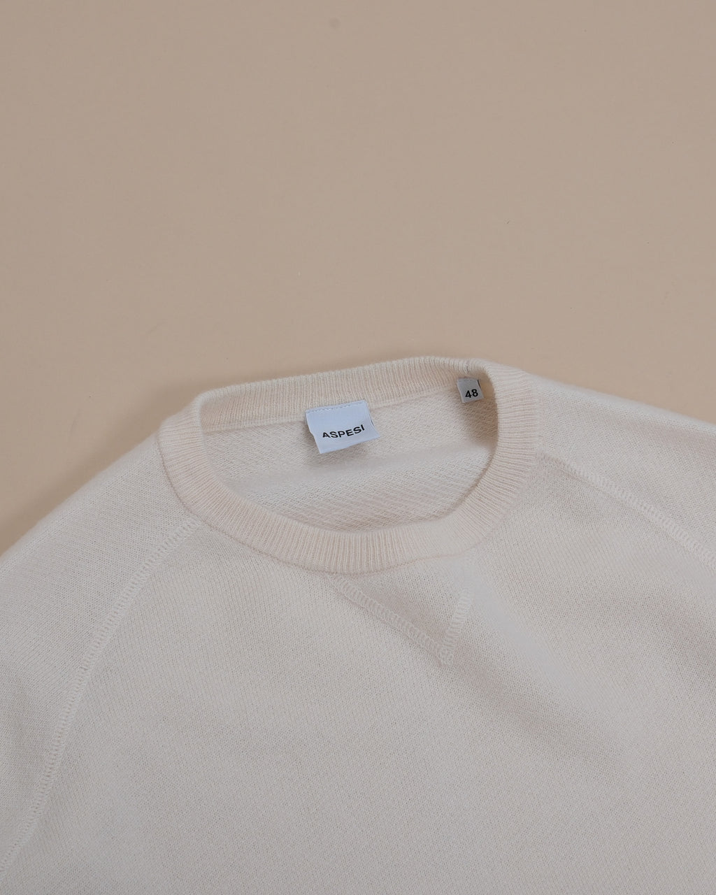 Cream Wool Raglan Sweater
