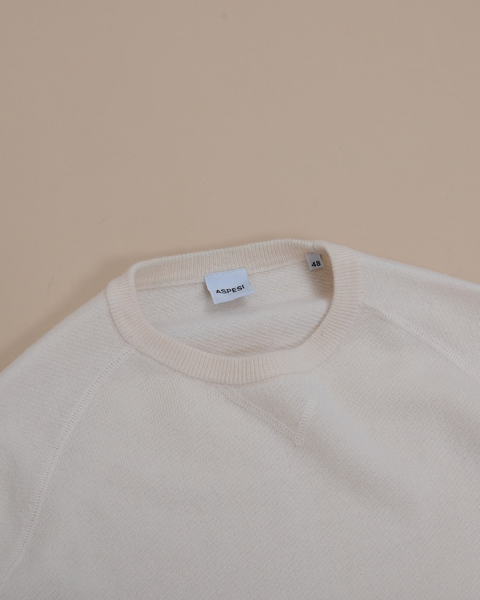 Cream Wool Raglan Sweater