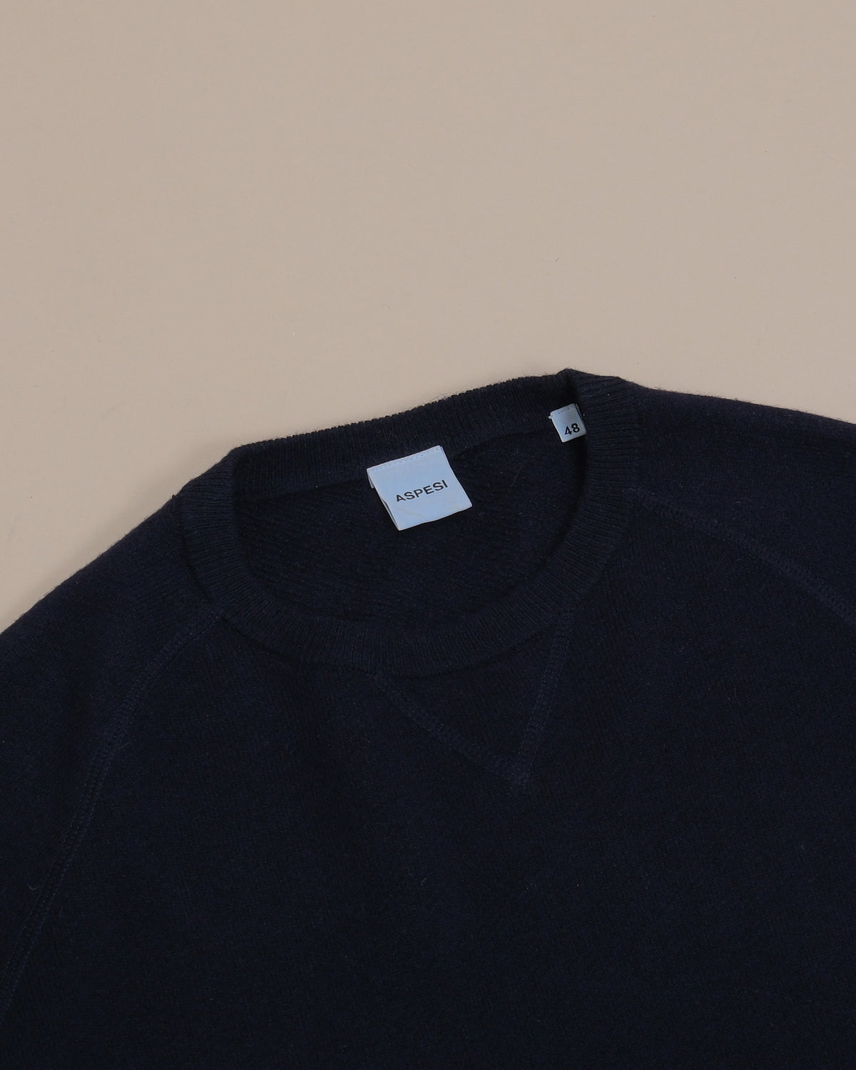 Navy Wool Raglan Sweater