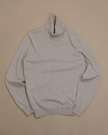 Light Beige Virgin Wool/Cashmere Rollneck