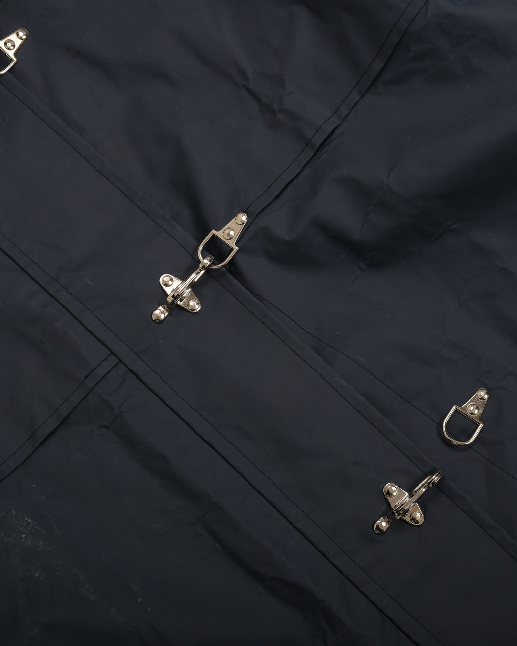 Navy PVC-Coated Fireman’s Clasp Coat