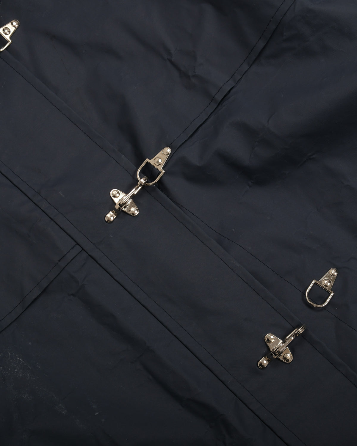 Navy PVC-Coated Fireman’s Clasp Coat