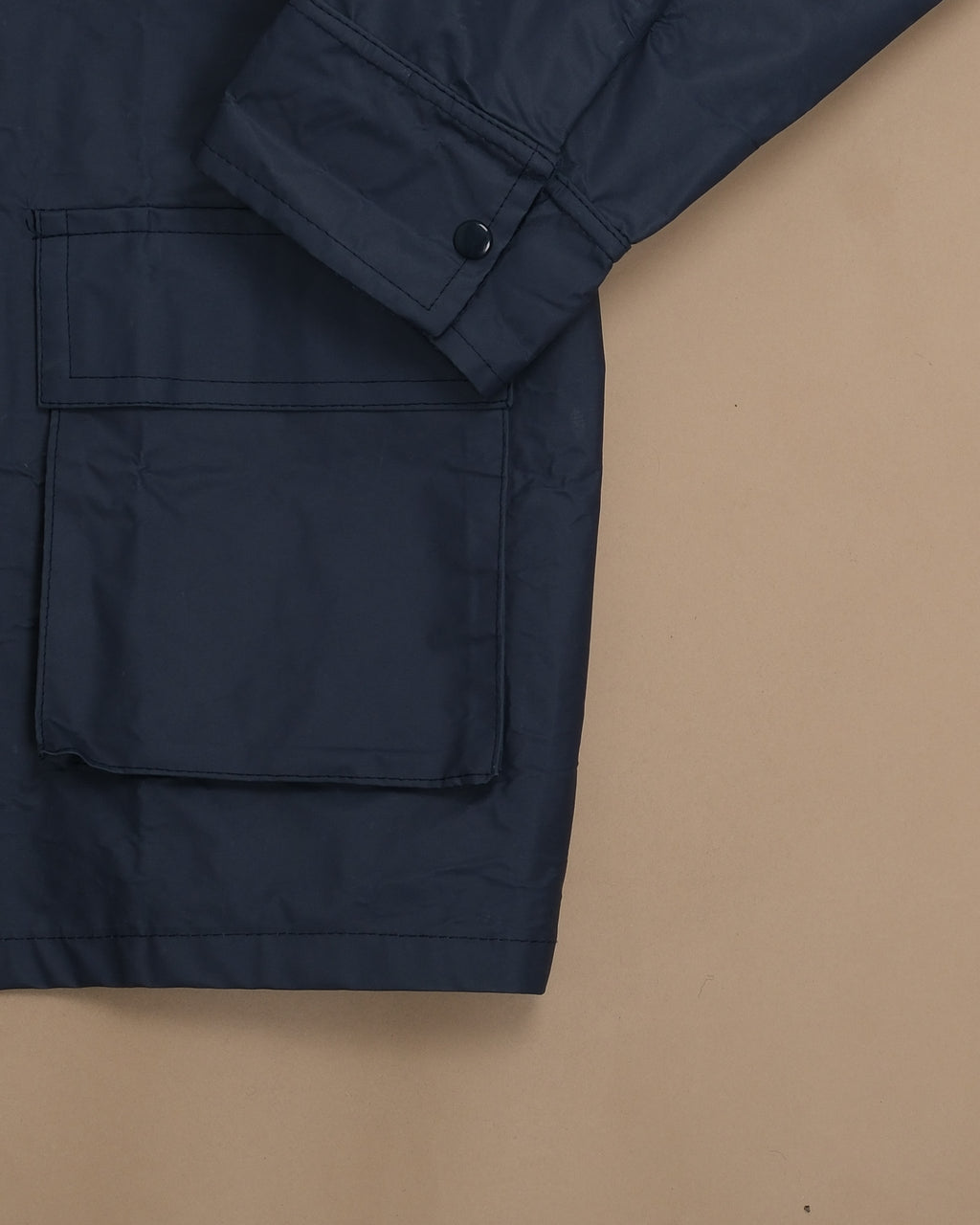 Navy PVC-Coated Fireman’s Clasp Coat