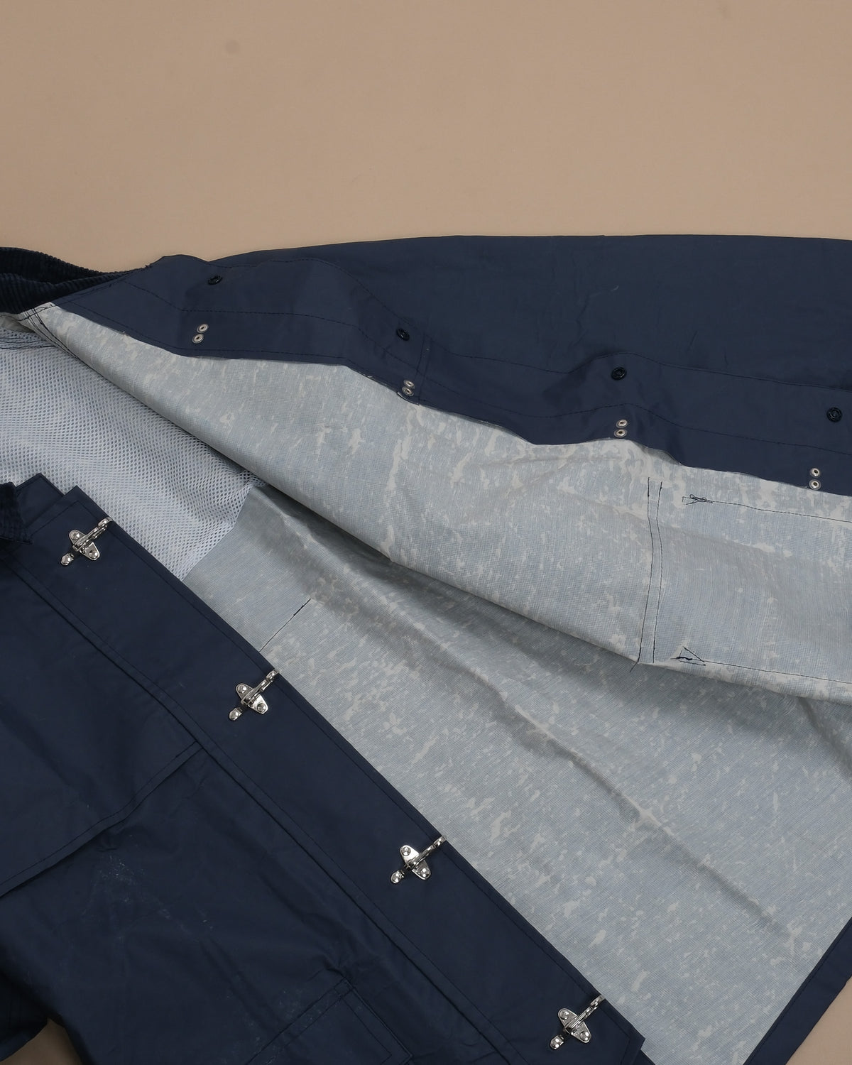 Navy PVC-Coated Fireman’s Clasp Coat