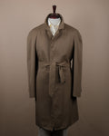 Olive Twill Belted Raglan Coat