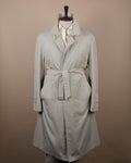 Beige Cotton Raglan Coat