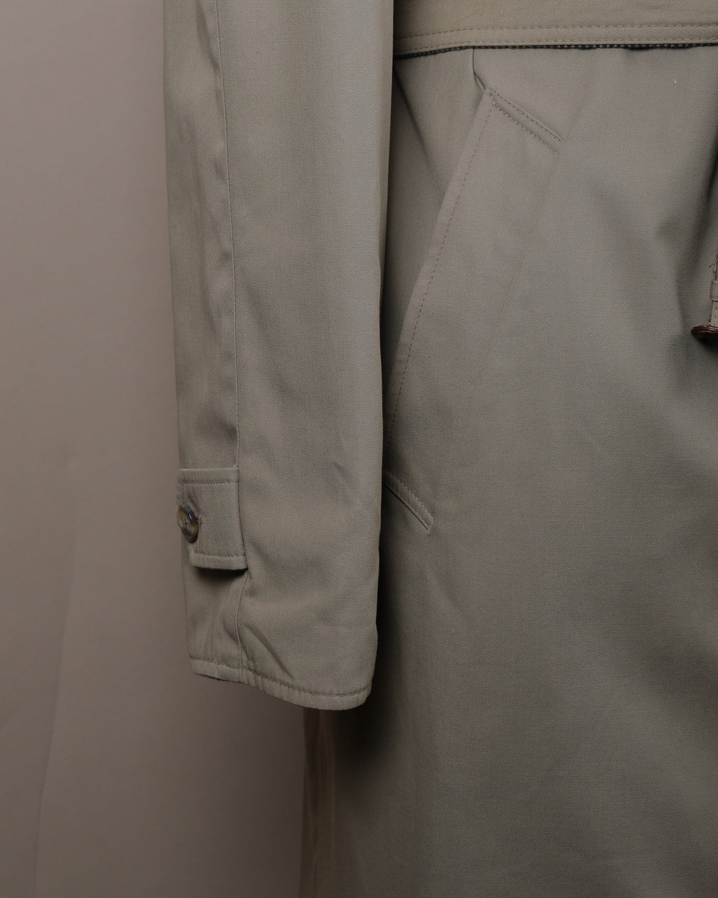 Reversible Belted Raglan Tweed/Twill Coat