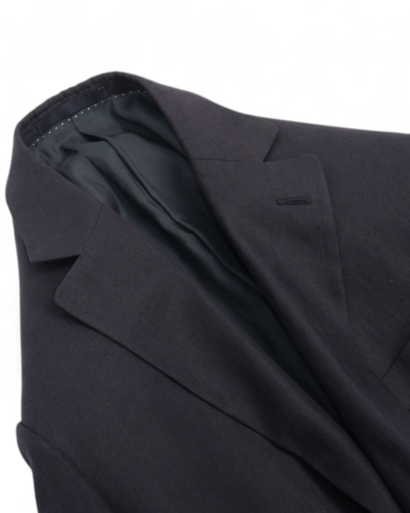 Dark Navy Linen Sports Jacket