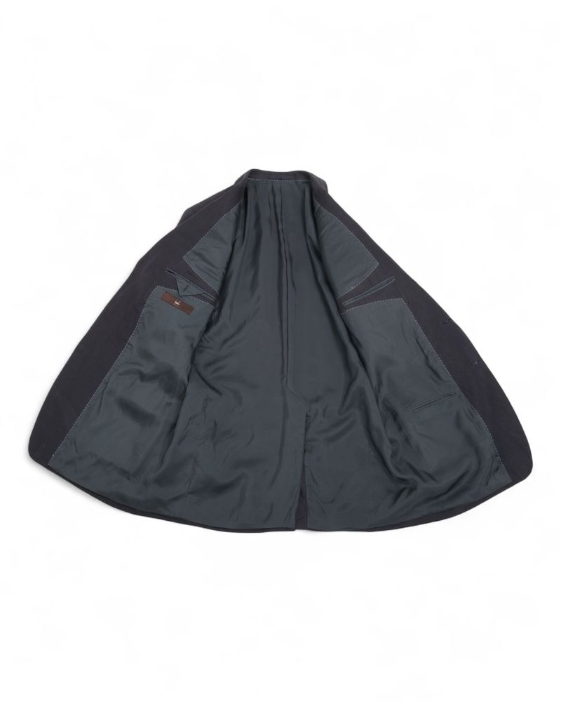 Dark Navy Linen Sports Jacket