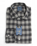 Grey Checked Flannel Shirt