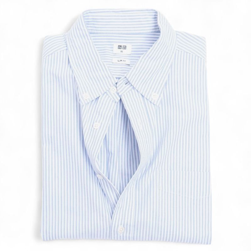 Blue/White Striped BD. Cotton Shirt