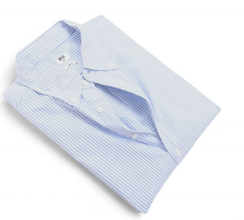 Blue/White Striped BD. Cotton Shirt