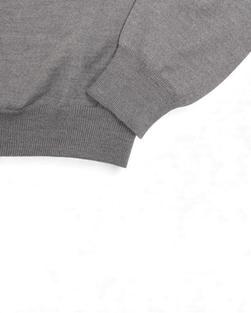 Light Grey Extrafine Merino Rollneck