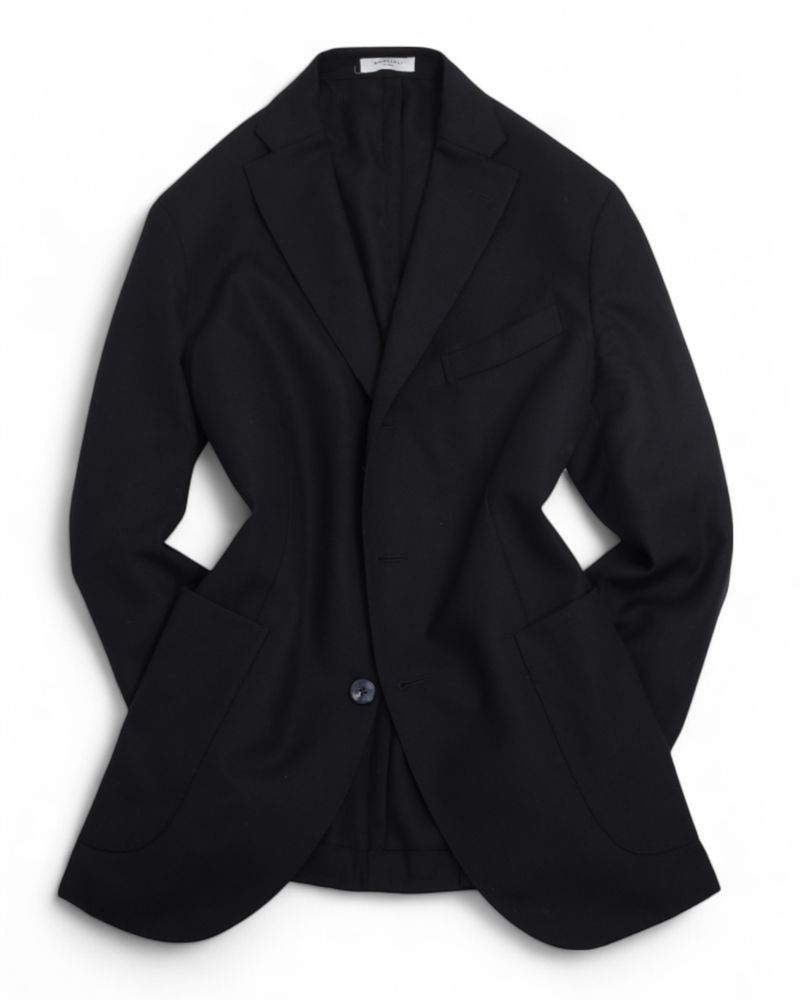 Navy K-Jacket Hopsack Wool Sports Jacket