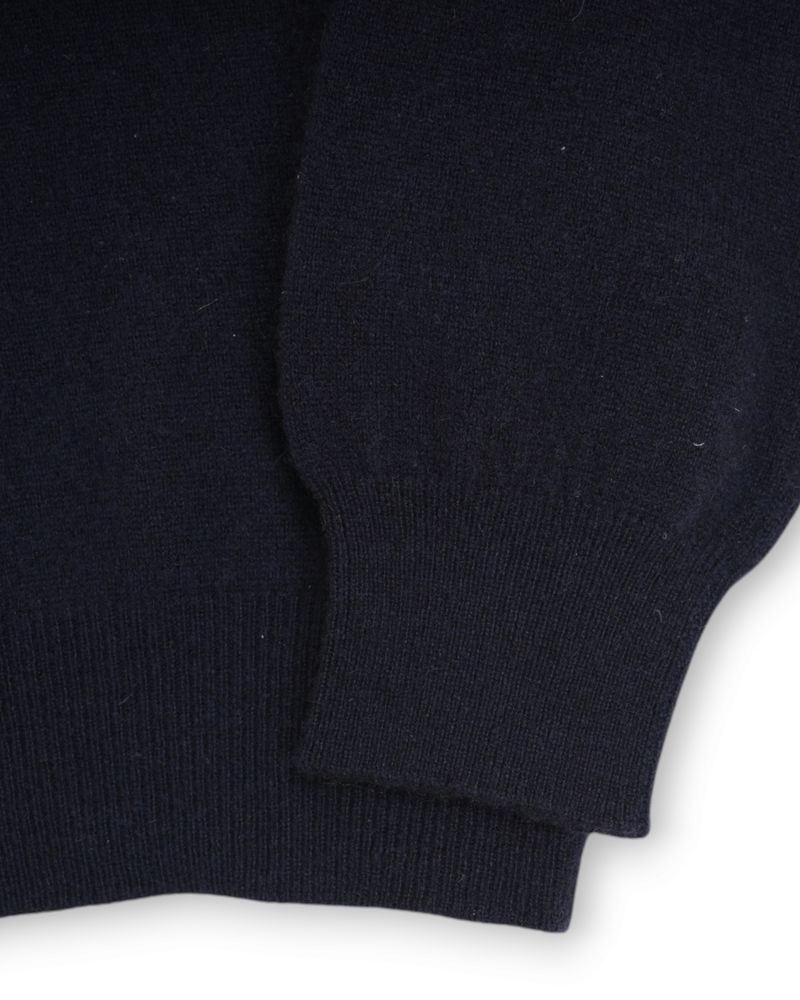 Navy Cashmere V-neck