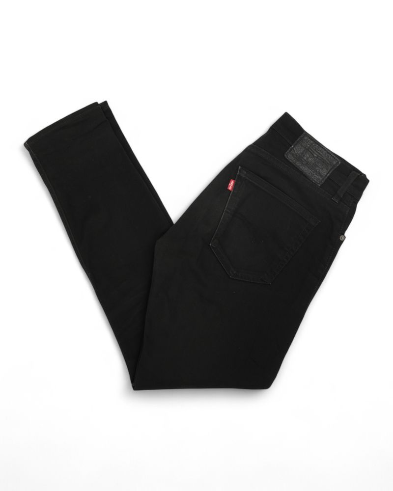 Black Mid Rise Slim Jeans