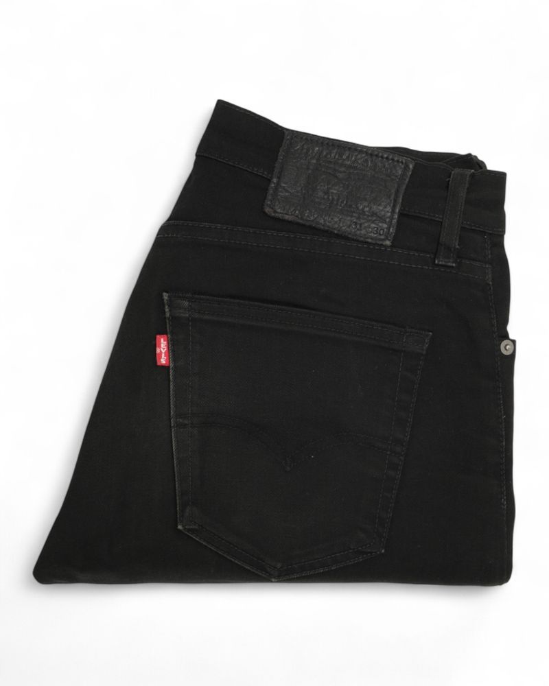 Black Mid Rise Slim Jeans