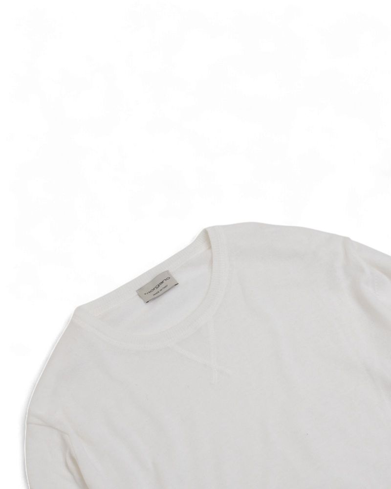 Off White Cotton & Cashmere Sweater