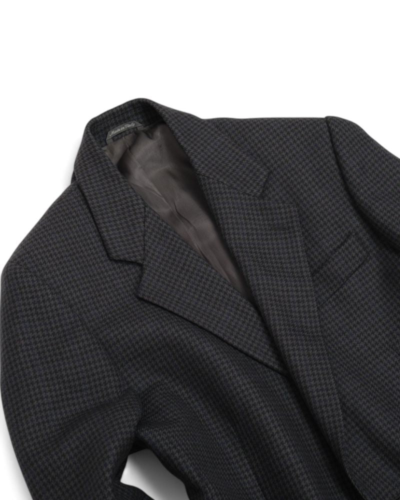 Dark Grey Houndstooth Sports Jacket