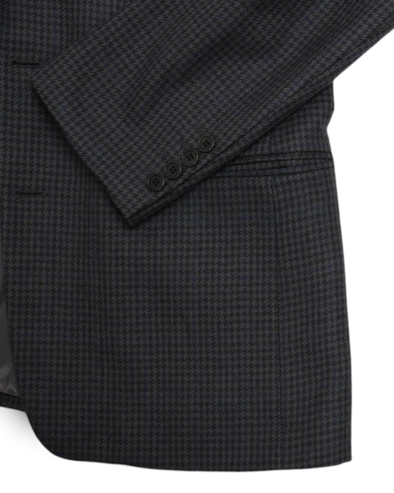 Dark Grey Houndstooth Sports Jacket