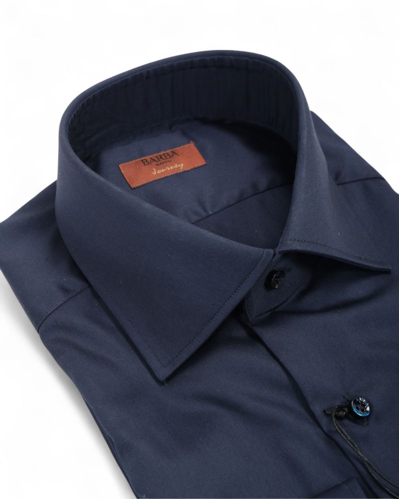 Navy Point Collar Shirt