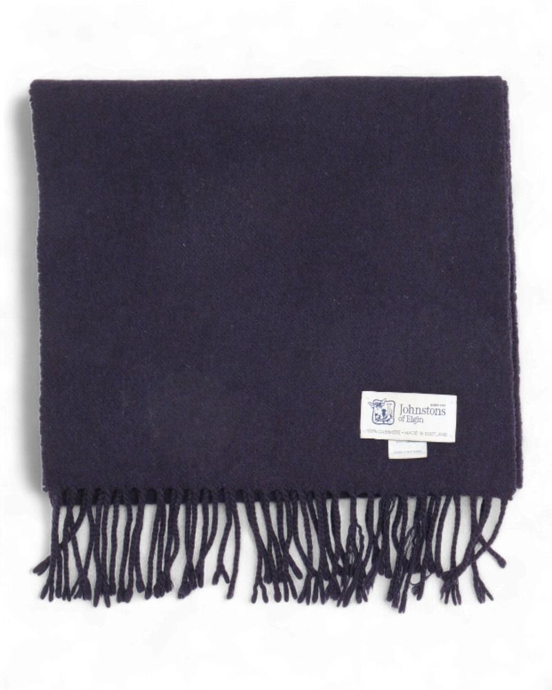 Navy Cashmere Scarf