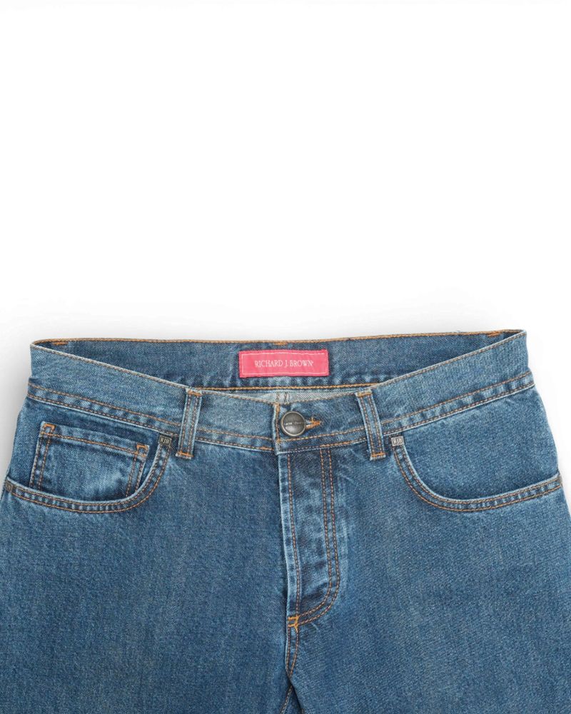 Mid Blue 5-Pocket Jeans