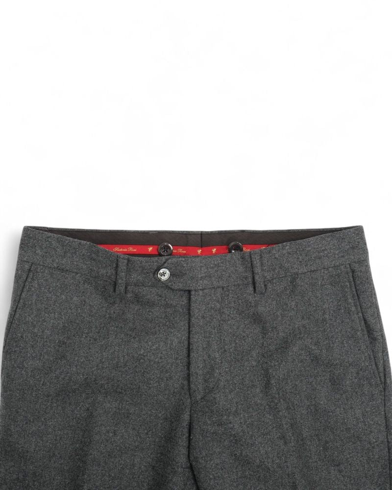 Dark Grey Flannel Trousers