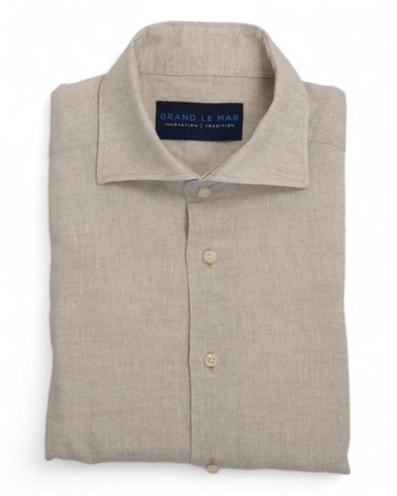 Light Beige Linen Shirt