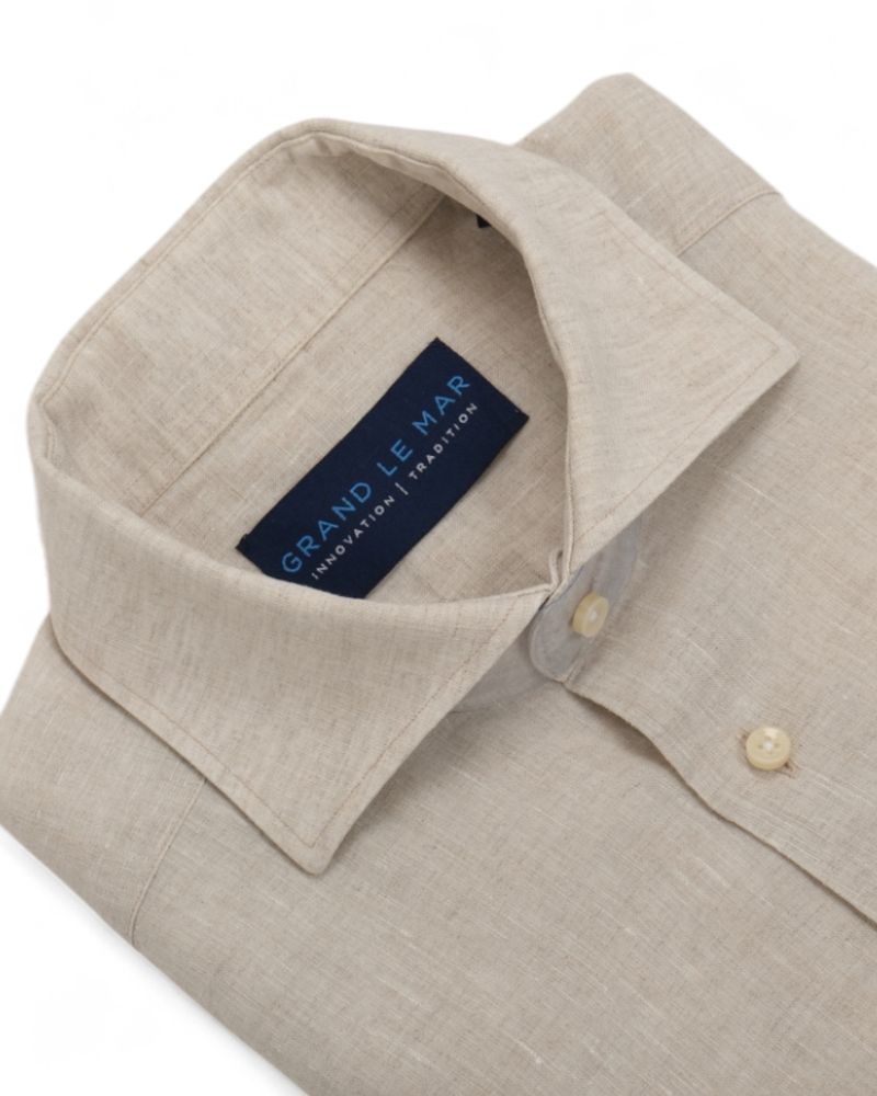 Light Beige Linen Shirt