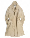 Faded Beige Canvas Cotton Coat by Valstar