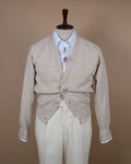 Fawn Geelong Lambswool Cardigan