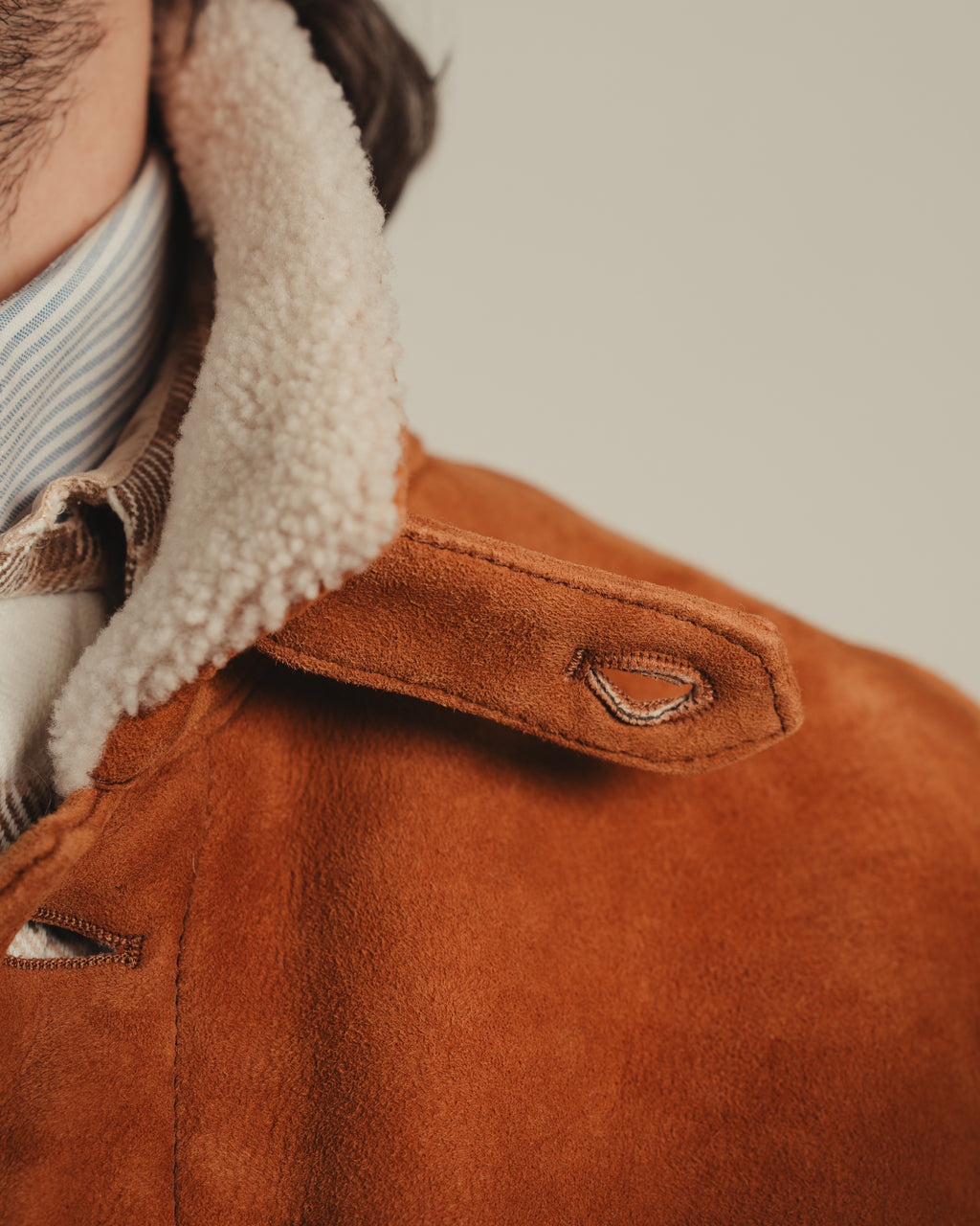 Suede Shearling Ranch Jacket