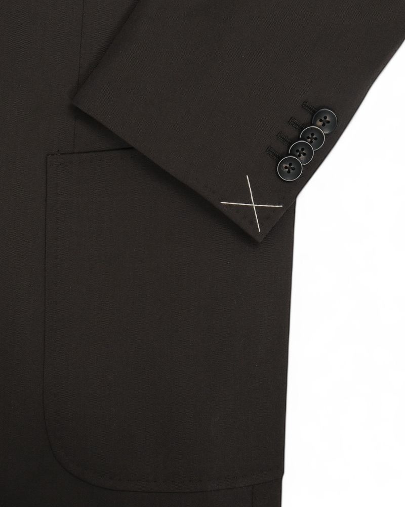 Midnight Green Super 130's E.Thomas Wool Sports Jacket