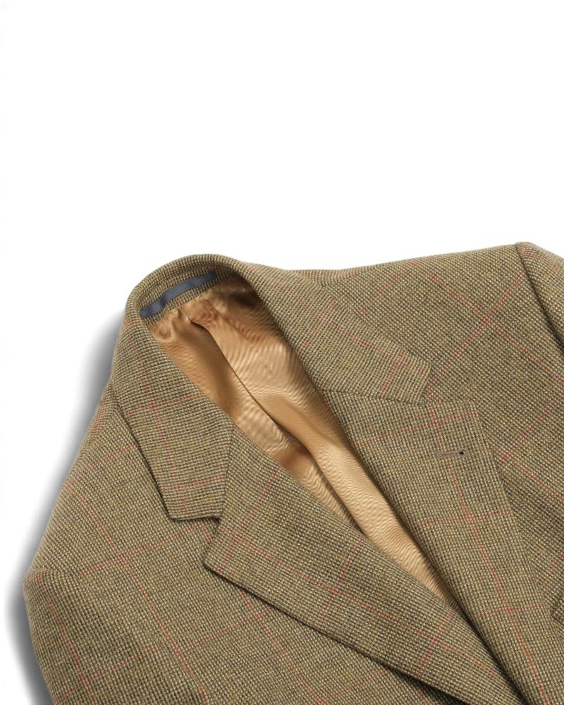 Moss & Rust Red Overcheck Sports Jacket