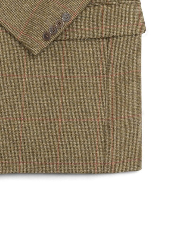 Moss & Rust Red Overcheck Sports Jacket