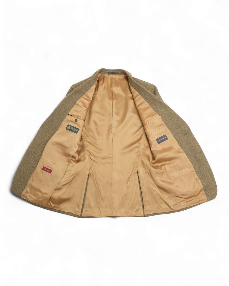 Moss & Rust Red Overcheck Sports Jacket