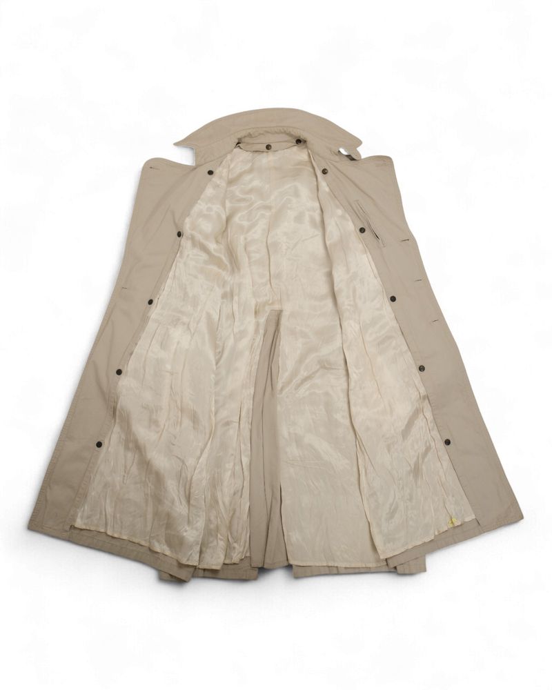 Stone Beige Belted DB. Raglan Trenchcoat